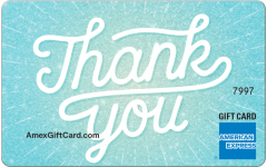 American Express Thank Teal Gift Card